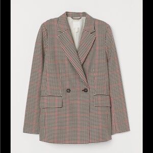 H&M double breasted jacket blazer size 2